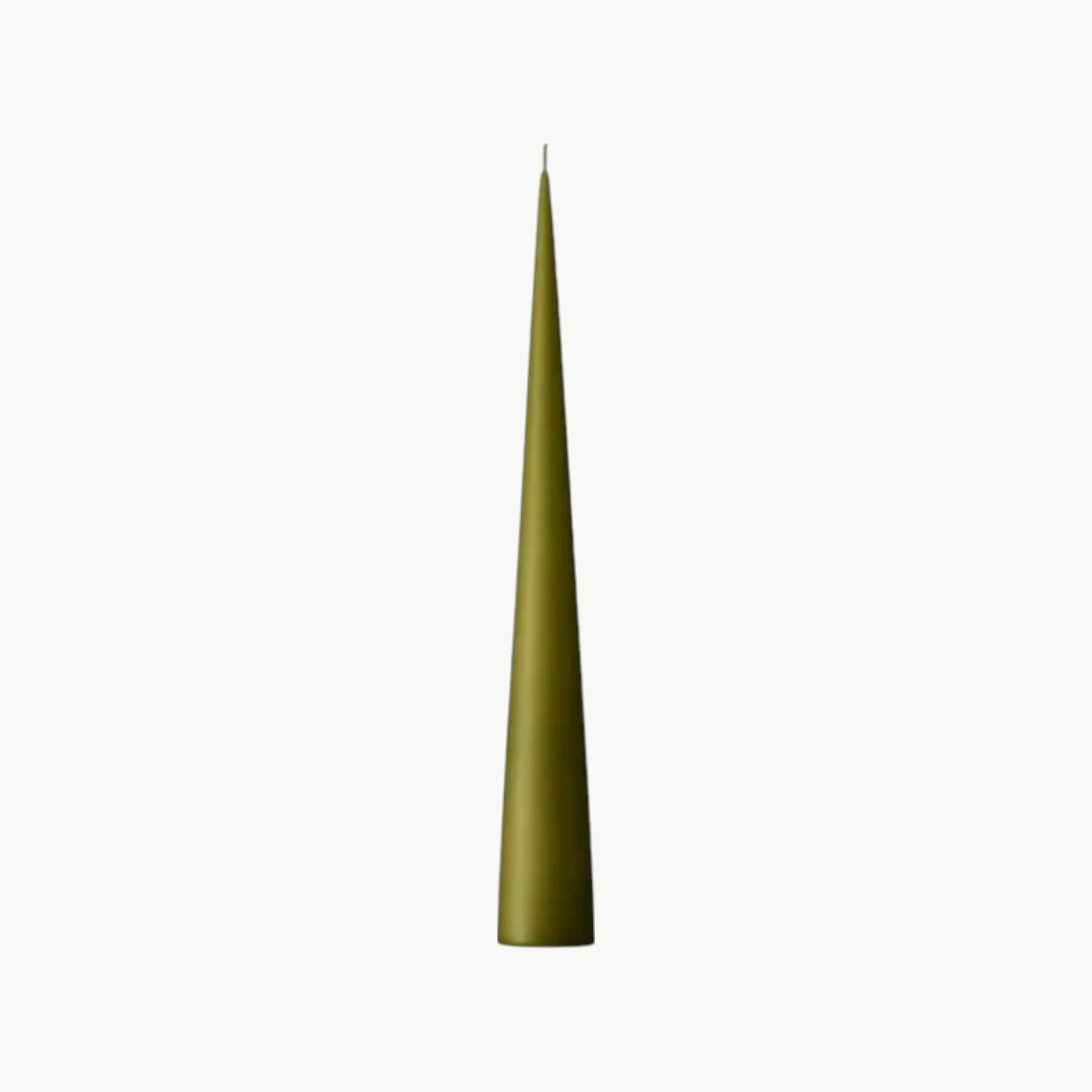 Kjeglelys 25cm no. 78 Olive Glow Matt
