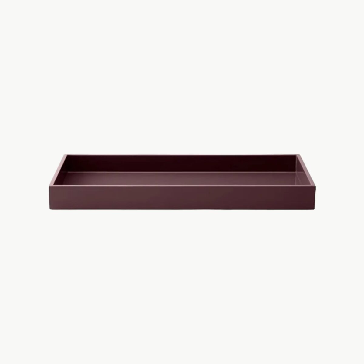 Mojoo LUX lakk serveringsbrett i farge burgundy