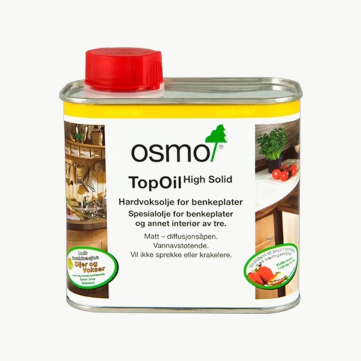 Osmo TopOil 3068 for Benkeplater Naturell Matt (svak hvit) for behandling av benkeplater og treoverflater