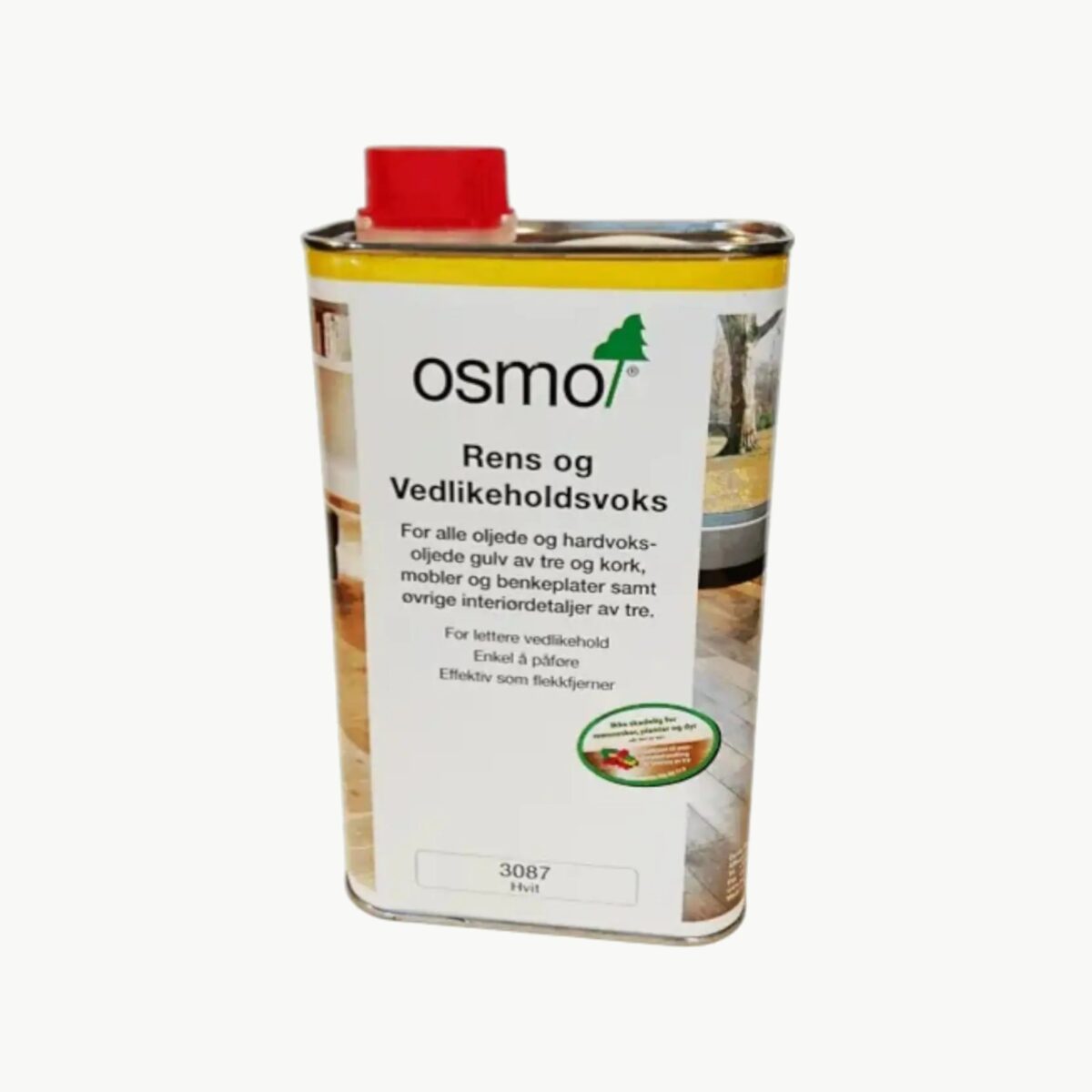 Osmo Rens og Vedlikeholdsvoks 3087 Hvit 1 Liter for rengjøring og vedlikehold av treoverflater