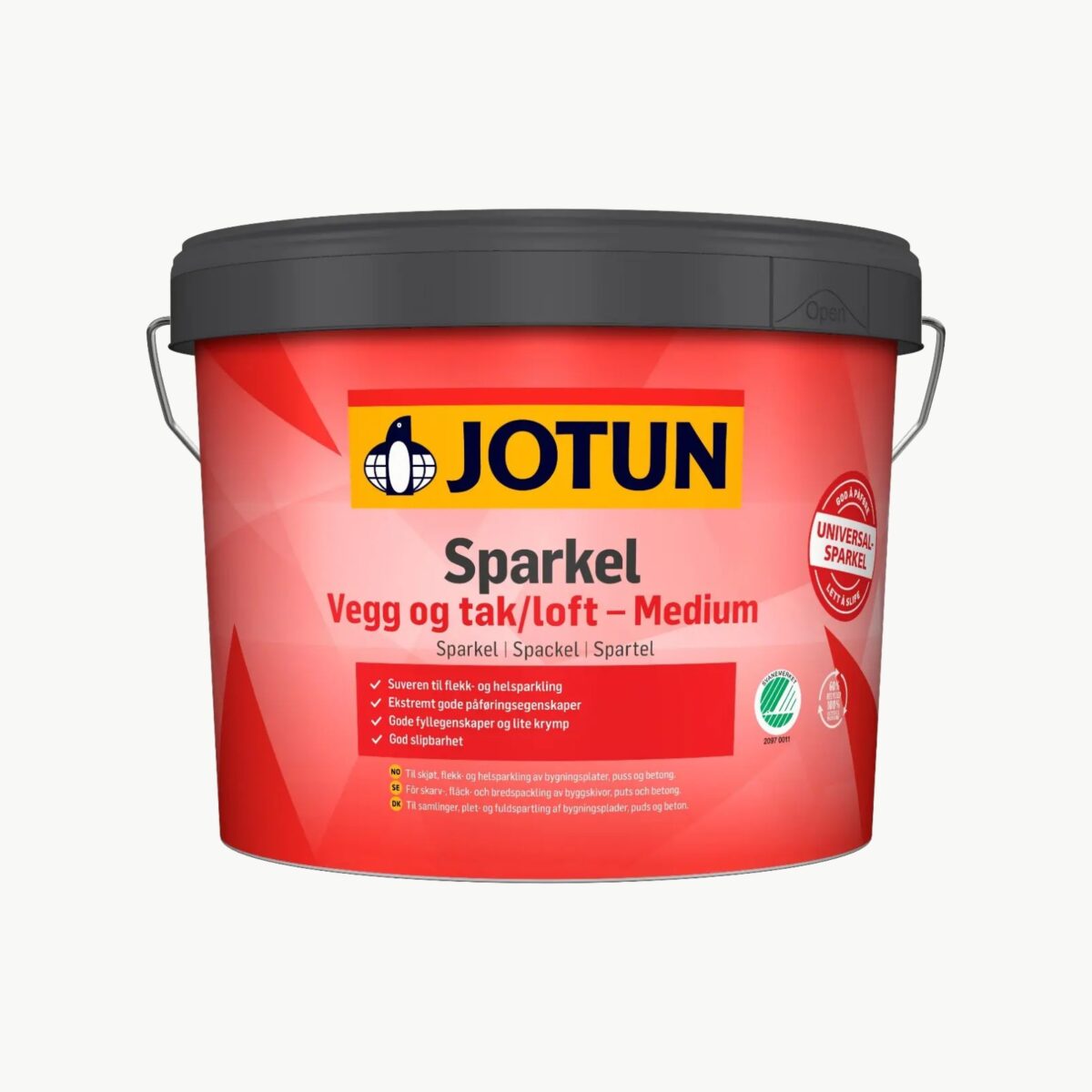 Jotun Sparkel Vegg og Tak Medium spann for flekk- og helsparkling
