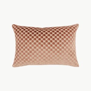 Pyntepute Eden 40 x 60 cm med houndstooth-mønster i dusty pink