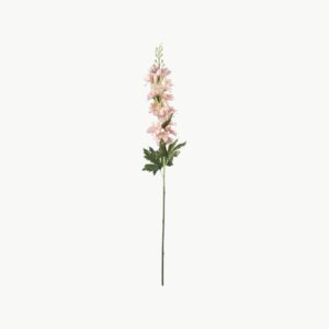 Kunstig delphinium blomst i rosa med naturtro blomster
