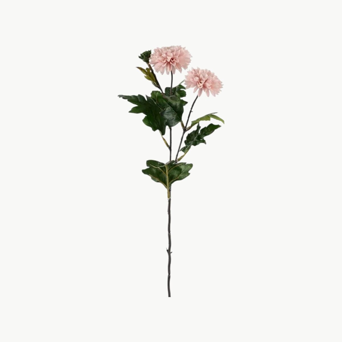 Kunstig chrysanthemum i rosa med stilk, 53 cm