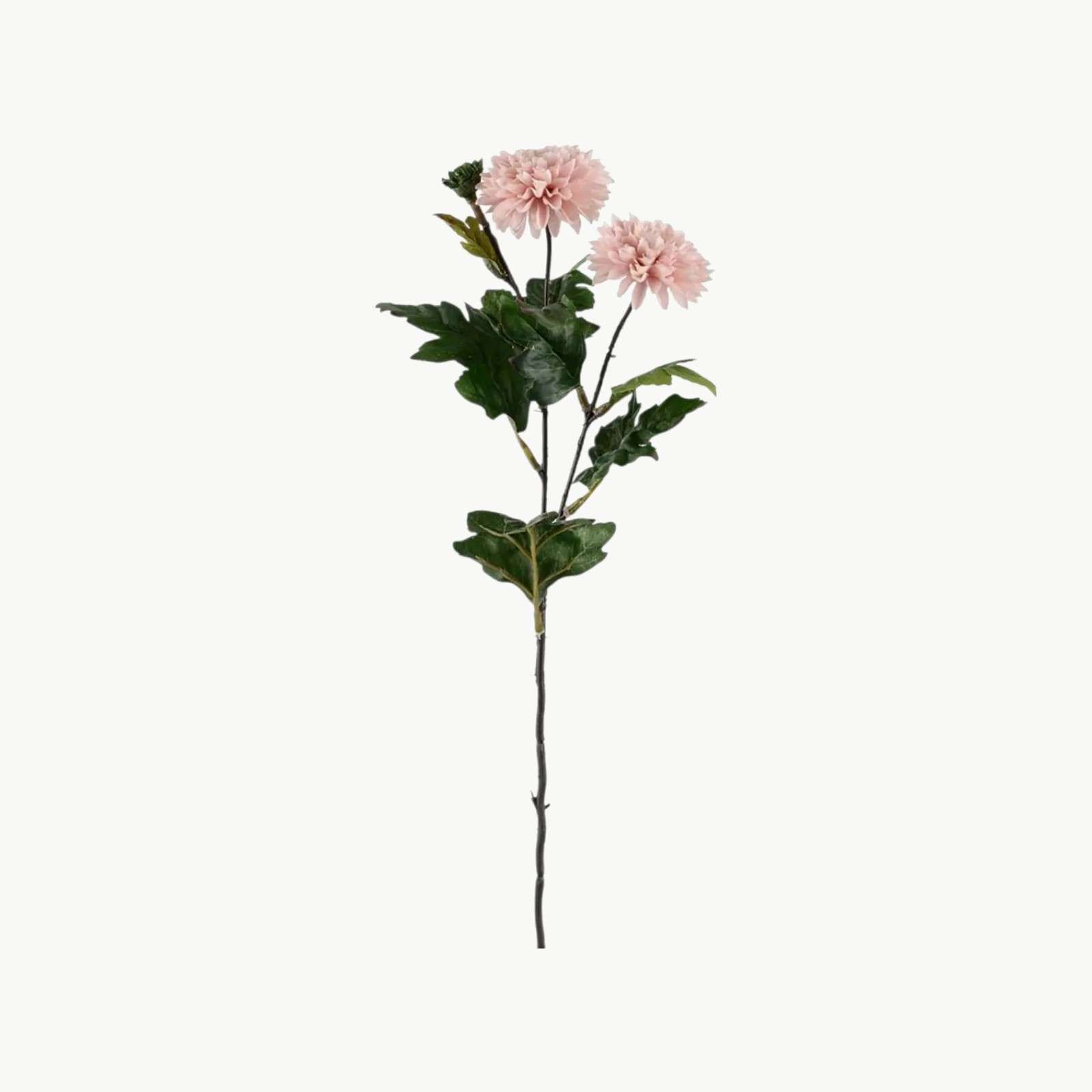 Kunstig chrysanthemum i rosa med stilk, 53 cm
