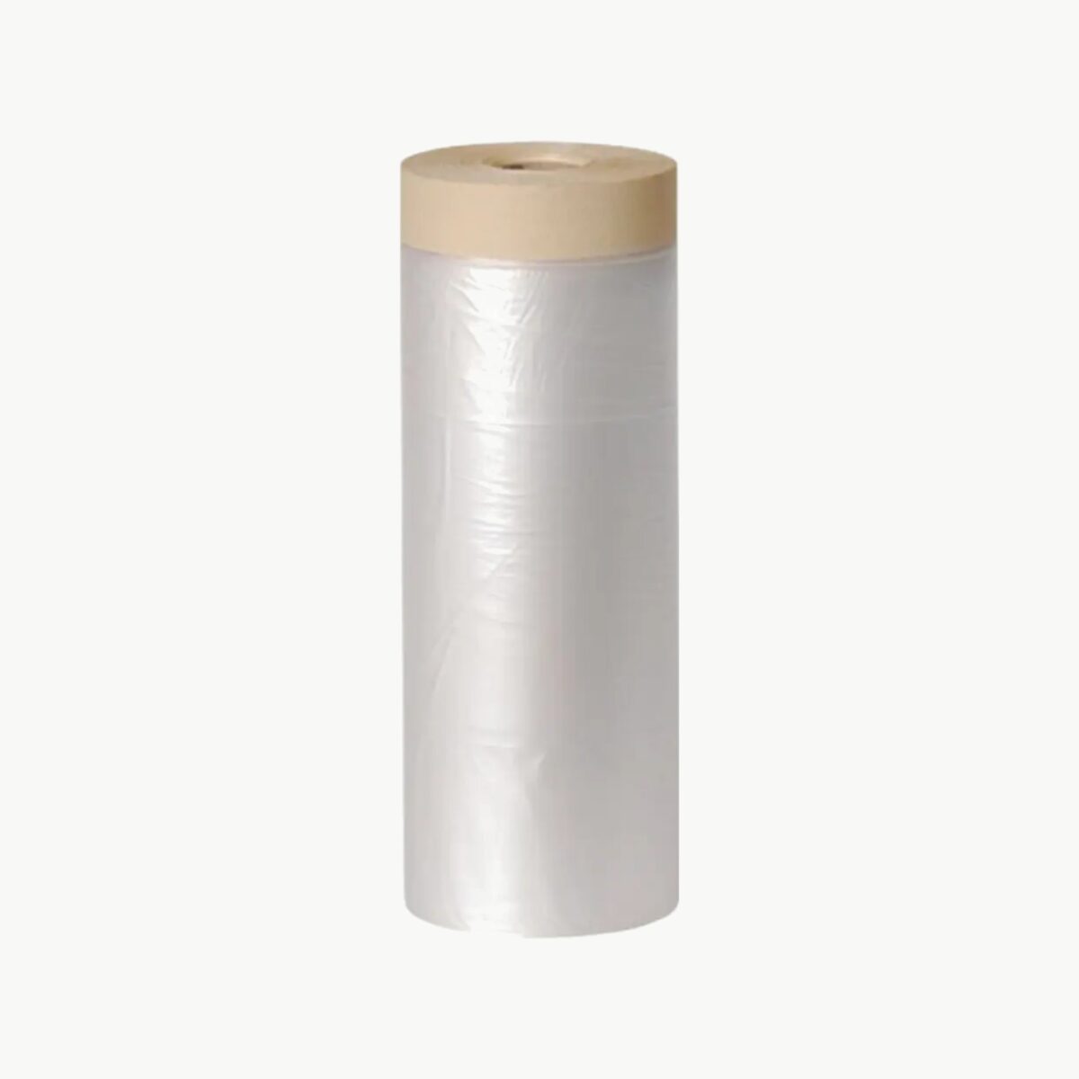 Maskeringsfolie med tape i rull for beskyttelse ved maling