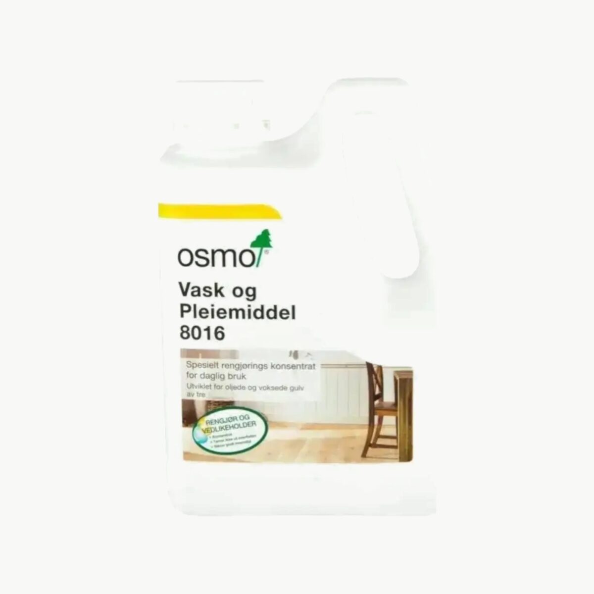 Osmo Vask- og Pleiemiddel 8016 for rengjøring og vedlikehold av oljede og voksede treoverflater