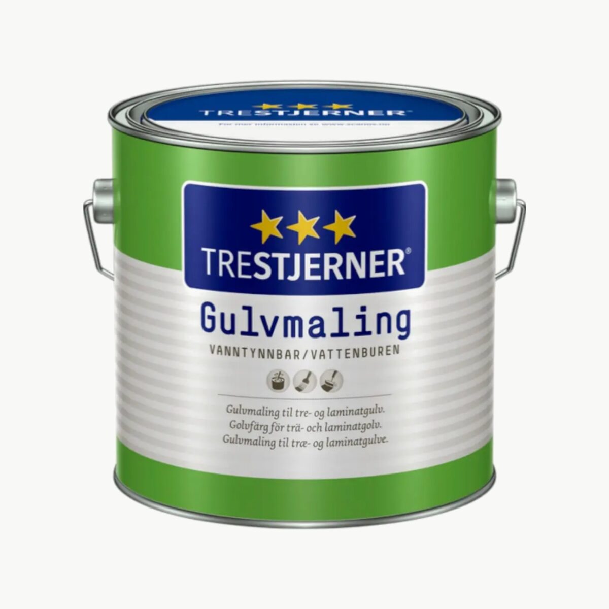 Trestjerner gulvmaling spann for maling av tre- og betonggulv