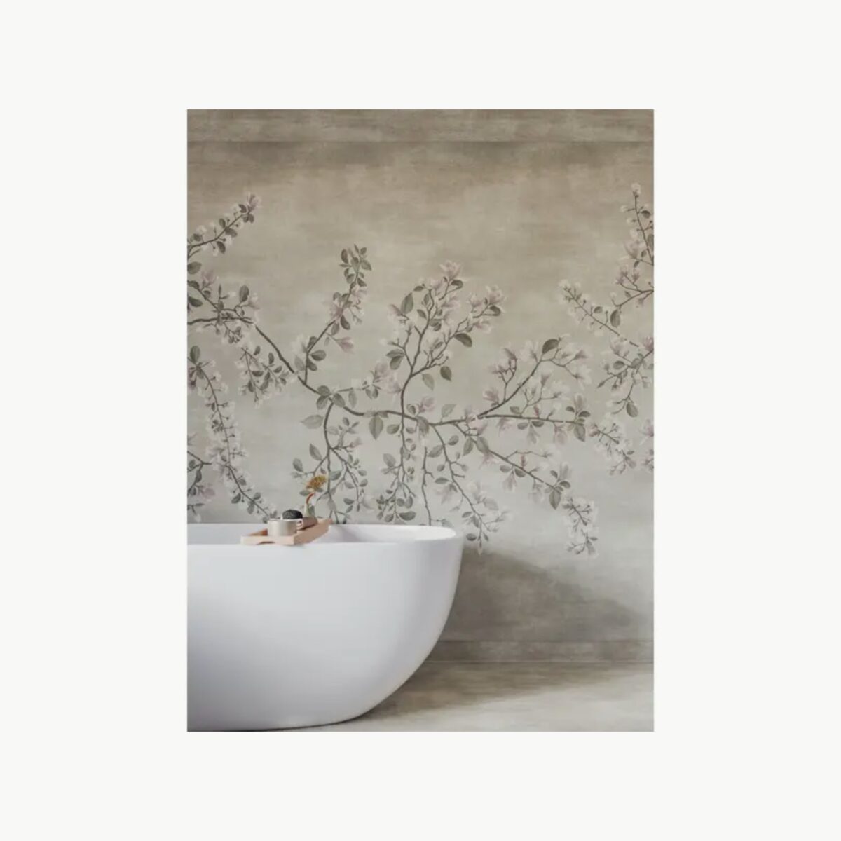 Våtroms Vegg Aquarelle - Magnolia 2 Light Grey 2m