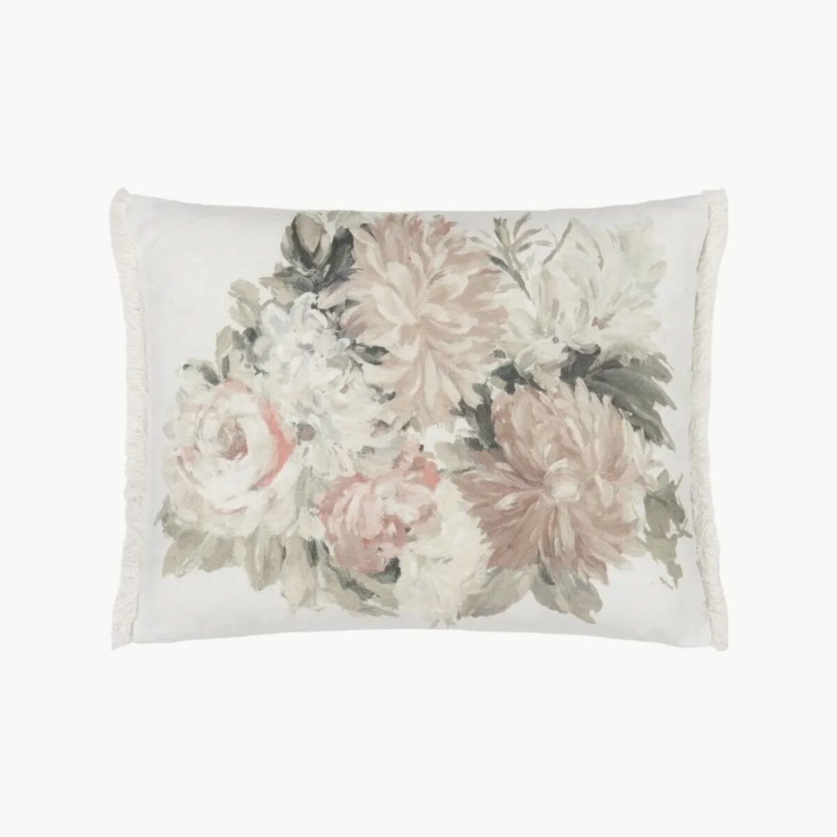 Fleurs D Artistes Sepia Cotton Pute 60x45cm