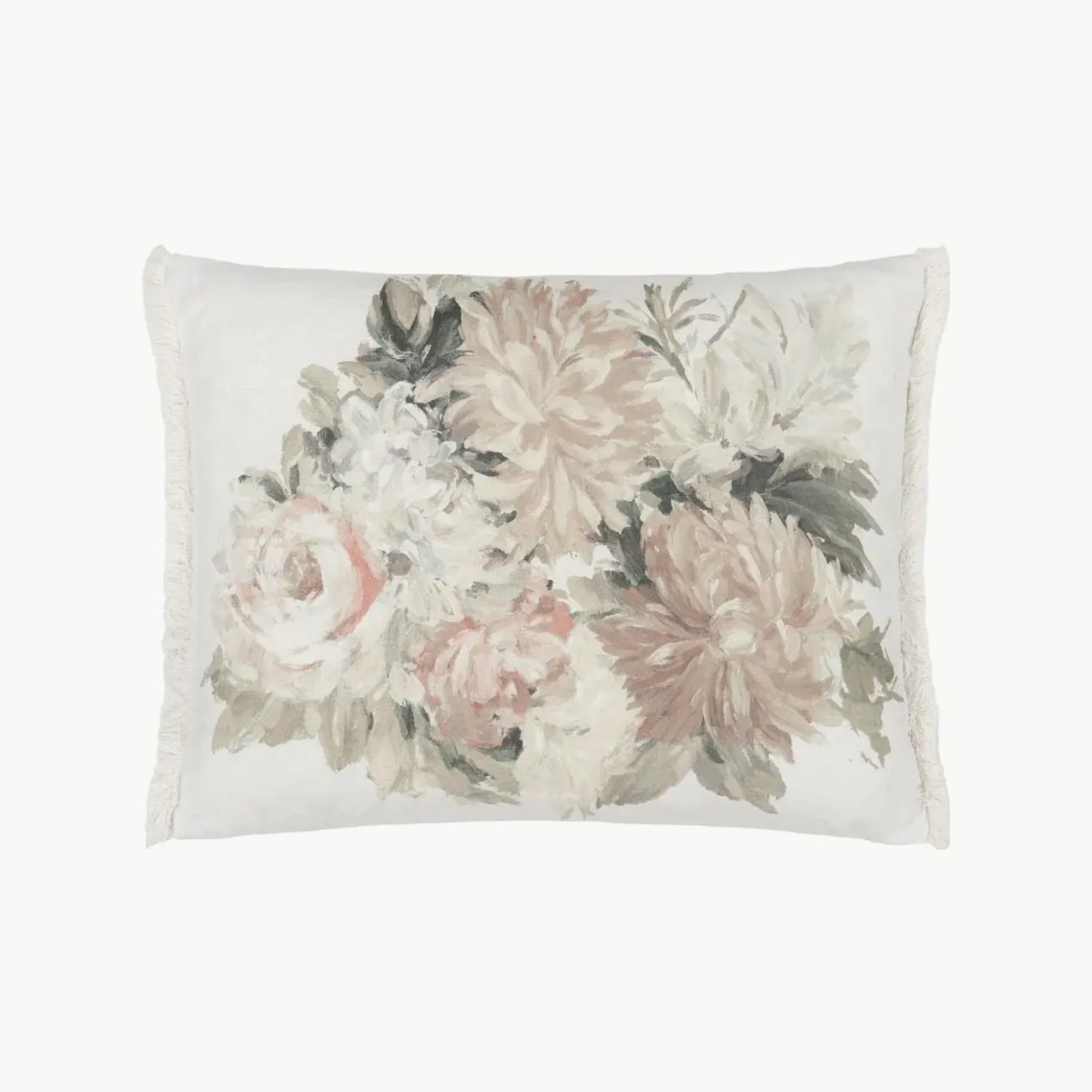 Fleurs D Artistes Sepia Cotton Pute 60x45cm