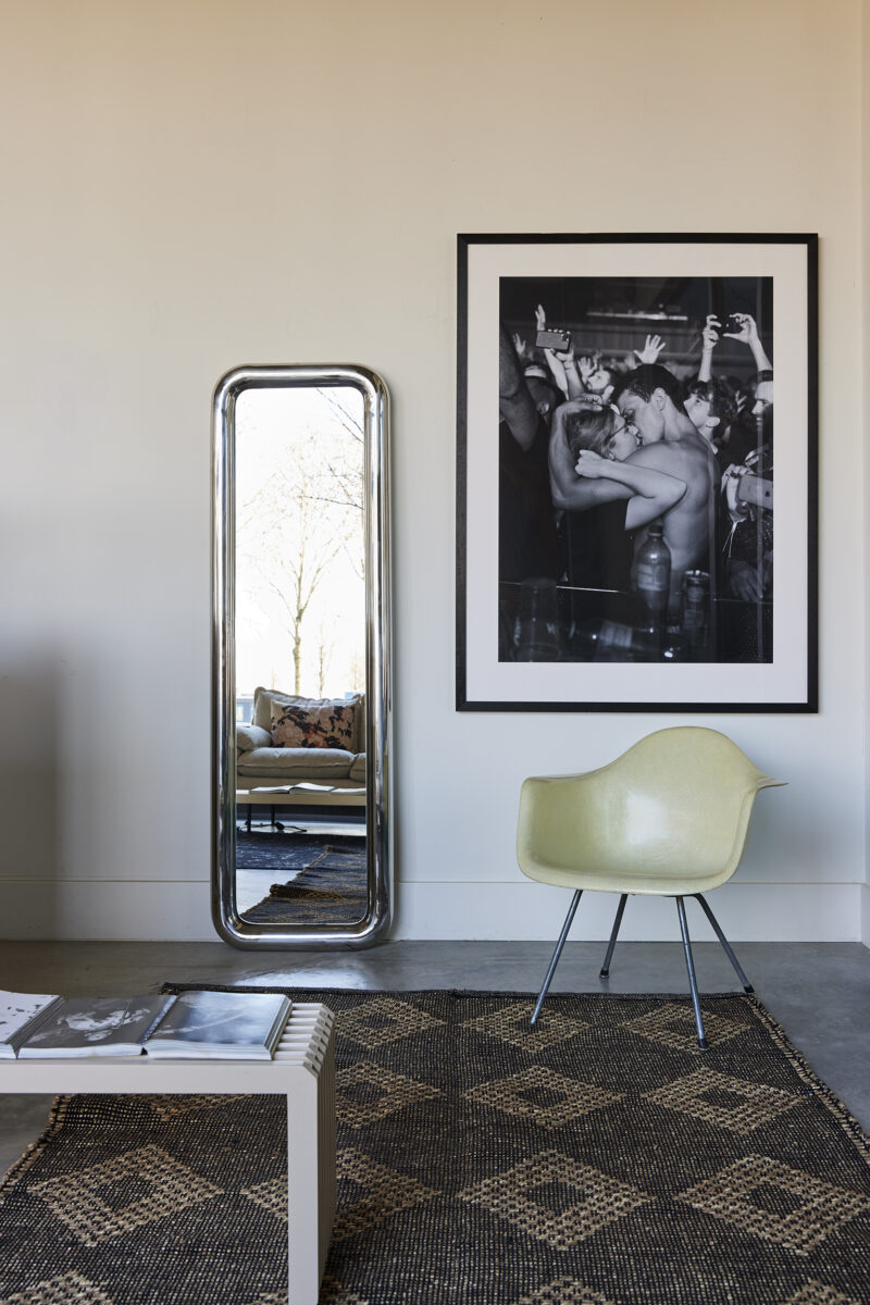 HKliving Chubby gulvspeil i krom – bilde 4