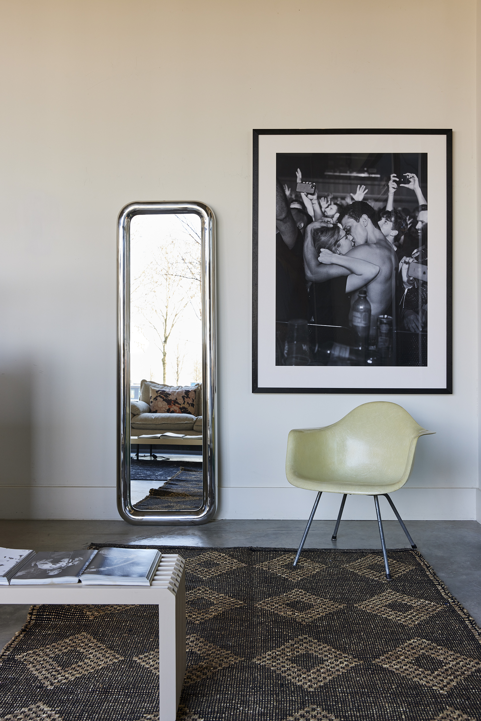 HKliving Chubby gulvspeil i krom – bilde 4