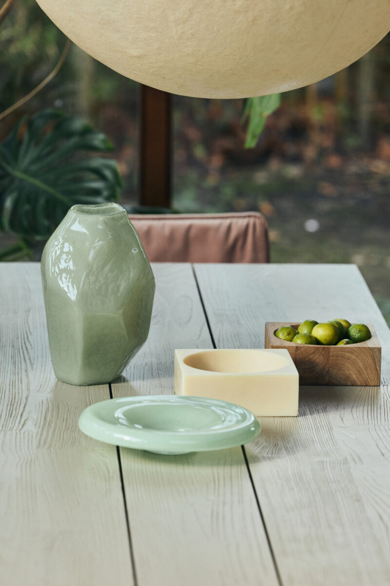 HKliving Pop Cube dekorobjekt i krem, stor – bilde 3