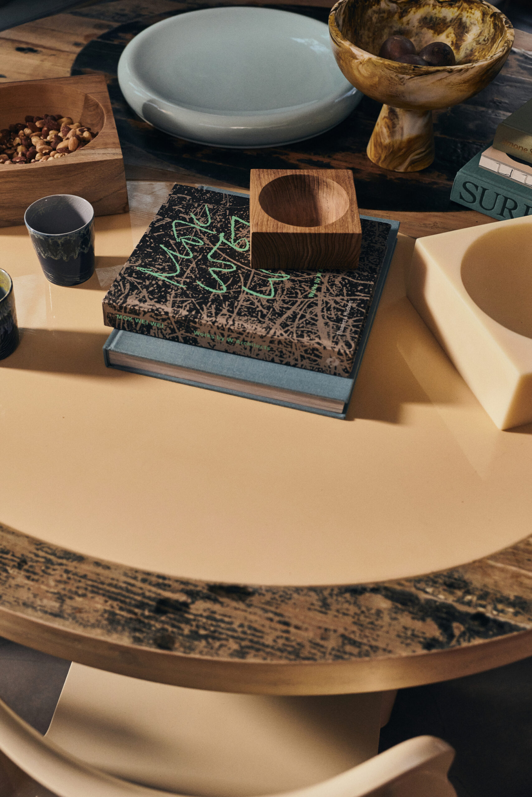 HKliving Teak Cube skål i massiv teak, liten – bilde 3
