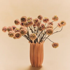 HKliving High Vase glassvase i fersken – bilde 5