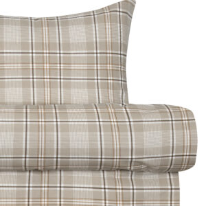 Isak Flanellsengesett Beige fra Høie – detaljbilde
