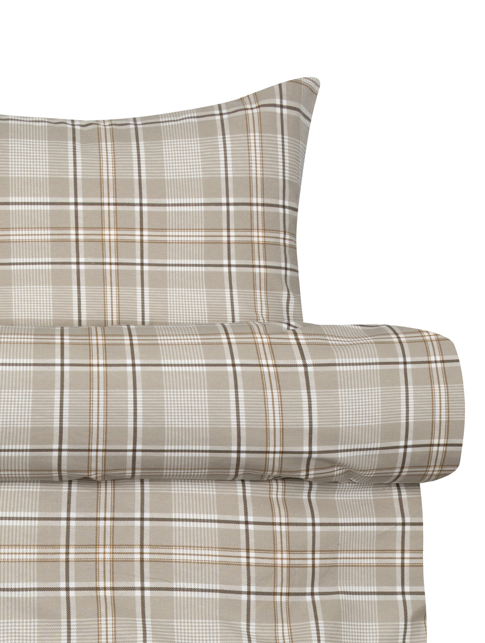 Isak Flanellsengesett Beige fra Høie – detaljbilde