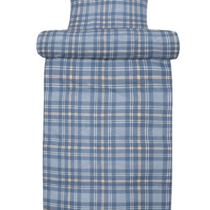 Isak Flanellsengesett Denimblå fra Høie