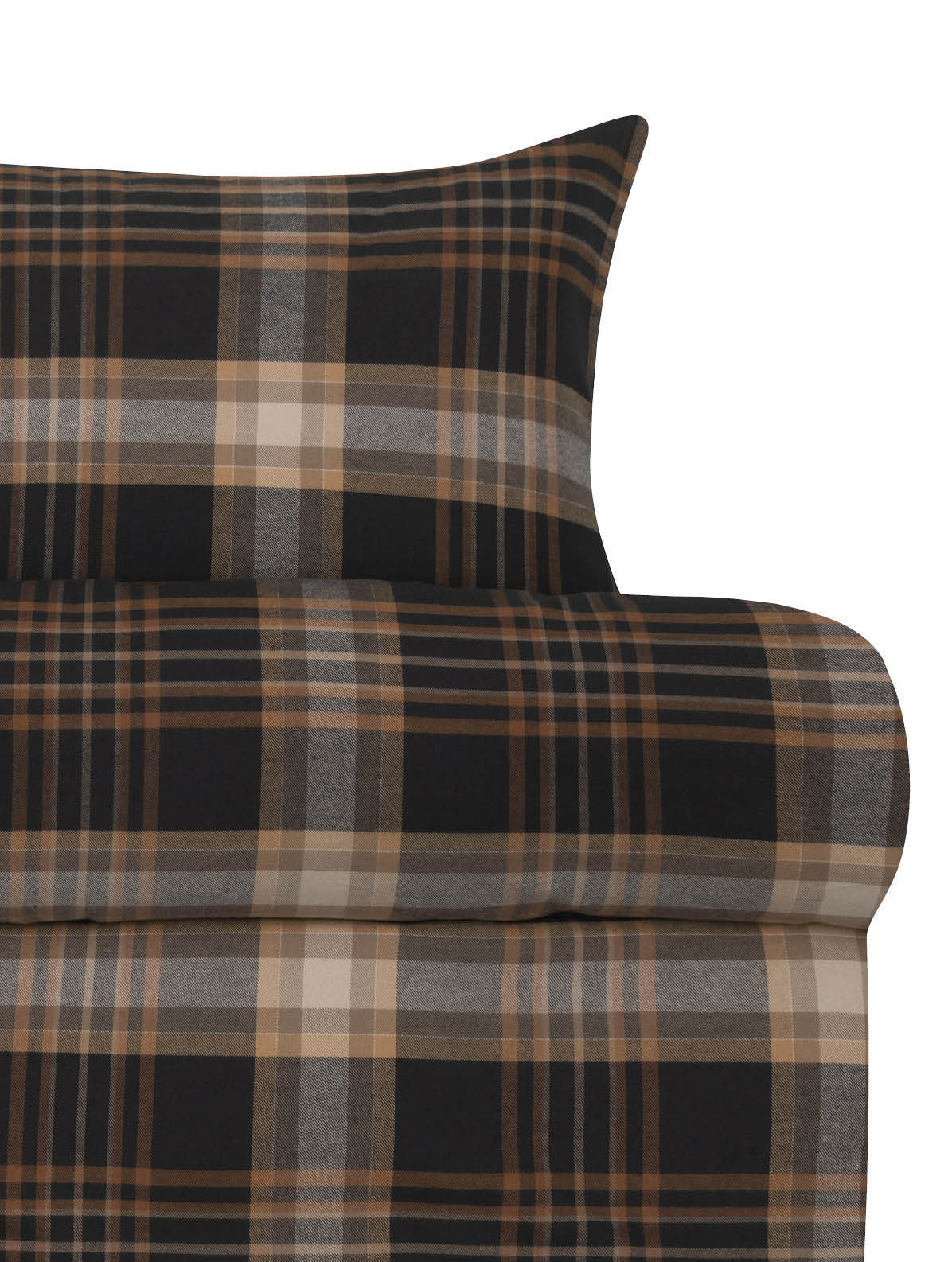 Richard Flanellsengesett Dempet Sort - Bilde 6