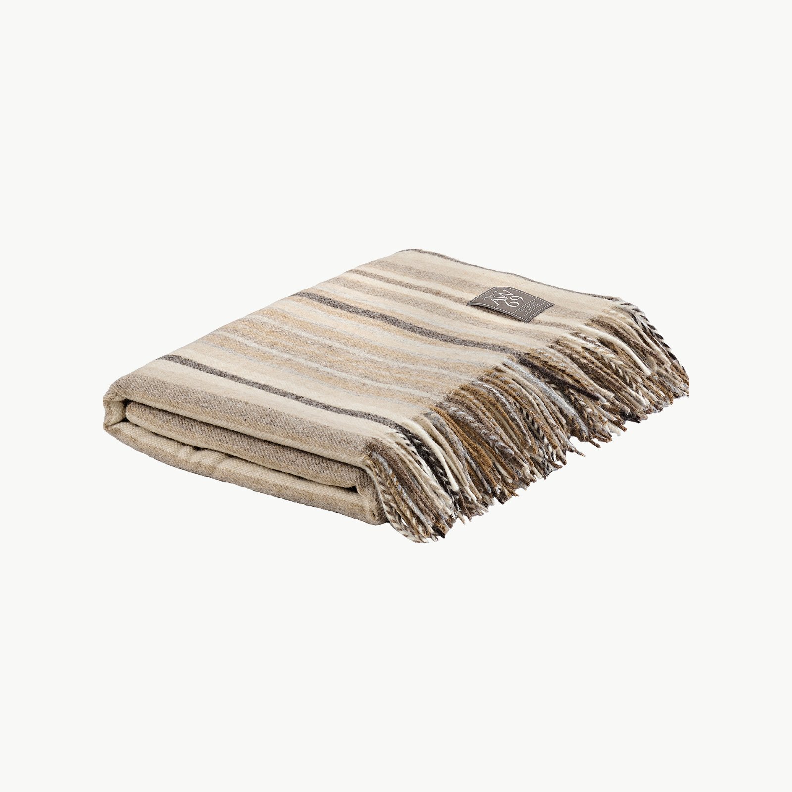 Artwood Derby Stripe Pledd Beige 140×185 cm
