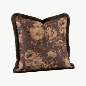 Artwood Rosehill Putetrekk Brun med Frynser 60×60 cm