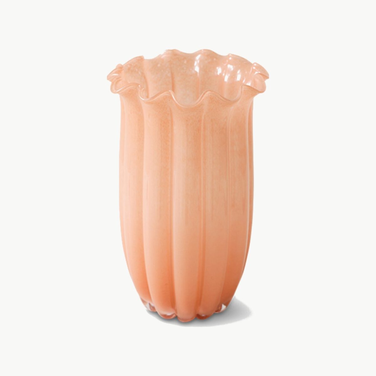HKliving High Vase glassvase i fersken – bilde 2