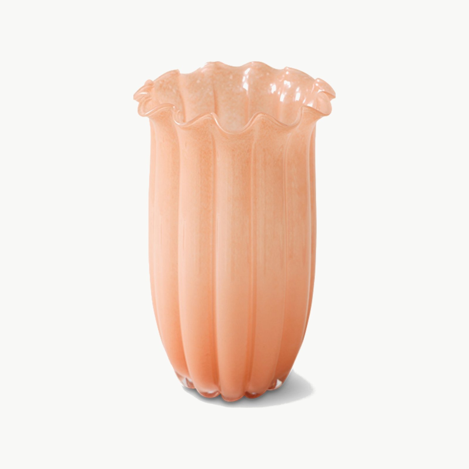 HKliving High Vase glassvase i fersken – bilde 2