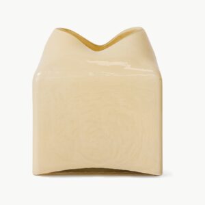 HKliving Forma glassvase i krem
