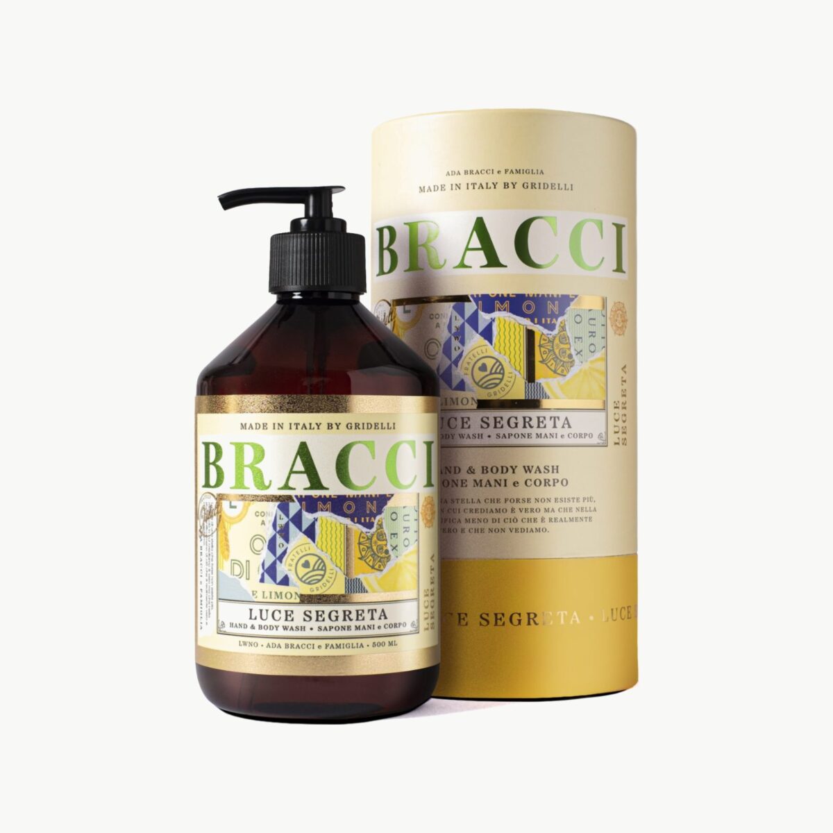 Bracci Luce Segreta Hånd- og Kroppssåpe 500 ml