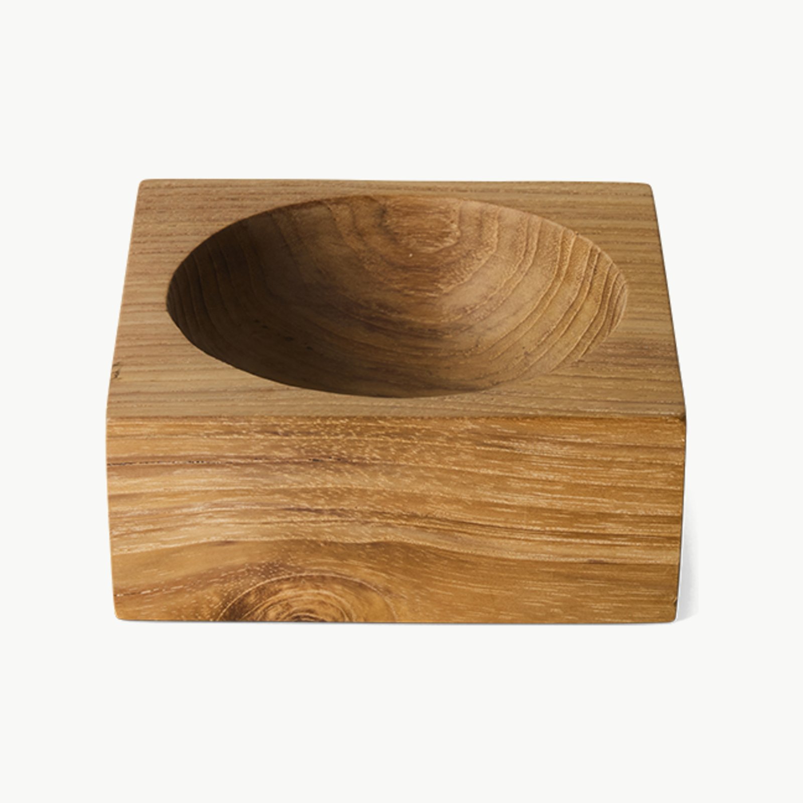 HKliving Teak Cube skål i massiv teak, liten – bilde 2