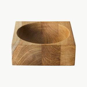 HKliving Teak Cube skål i massiv teak, medium – bilde 2