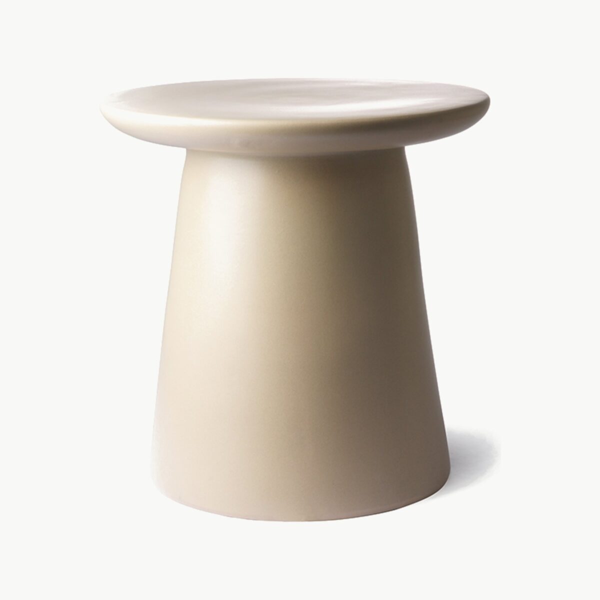 HKliving sidebord i keramikk, krem 40 cm – bilde 2