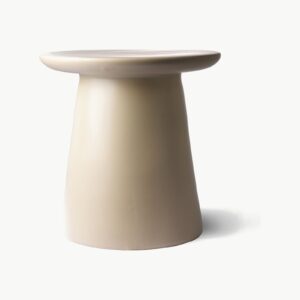 HKliving sidebord i keramikk, krem 40 cm