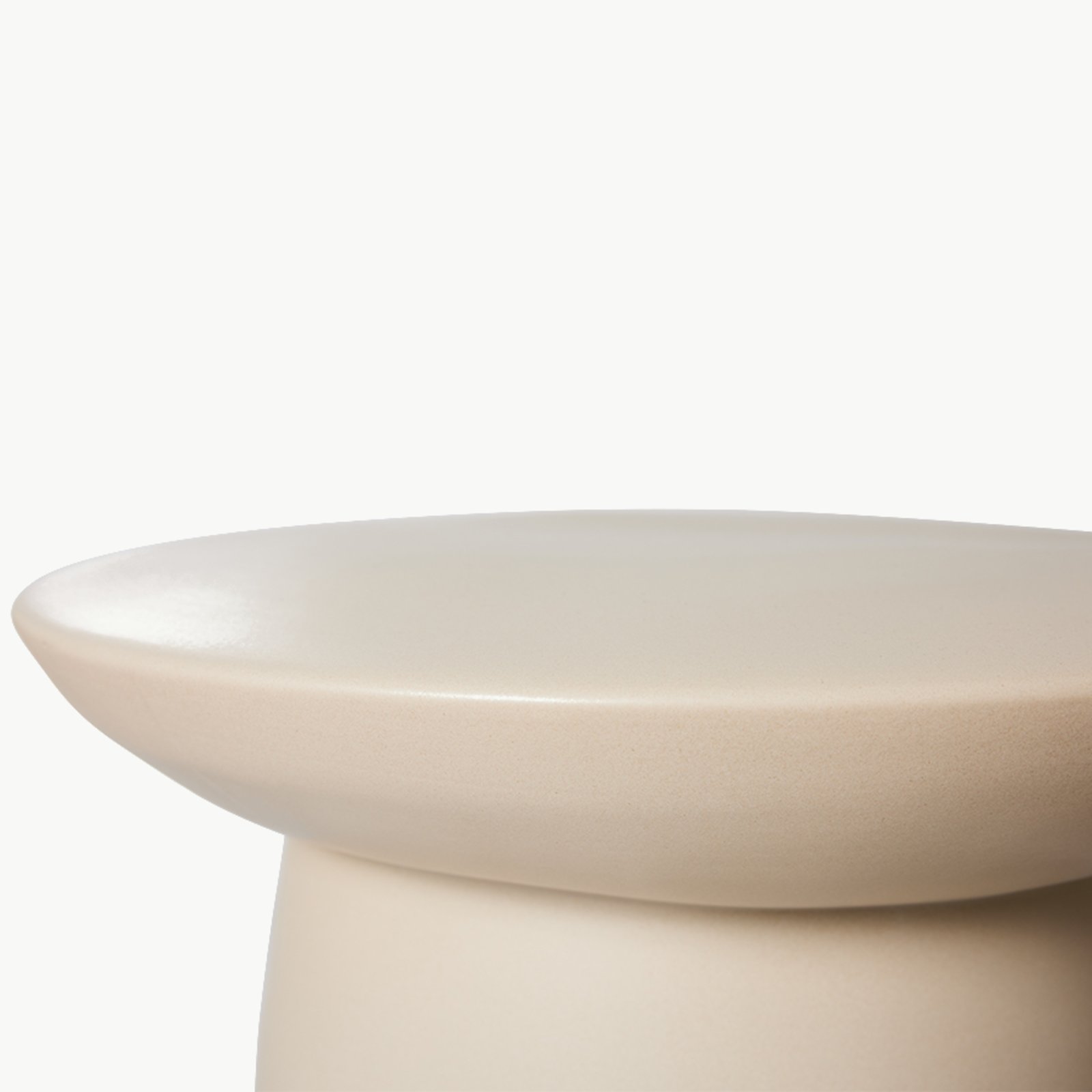 HKliving sidebord i keramikk, krem – bilde 3