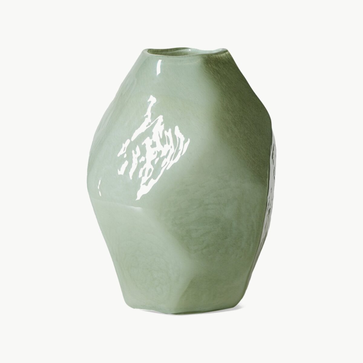 HKliving Gemstone glassvase i jade av Nienke Sikkema