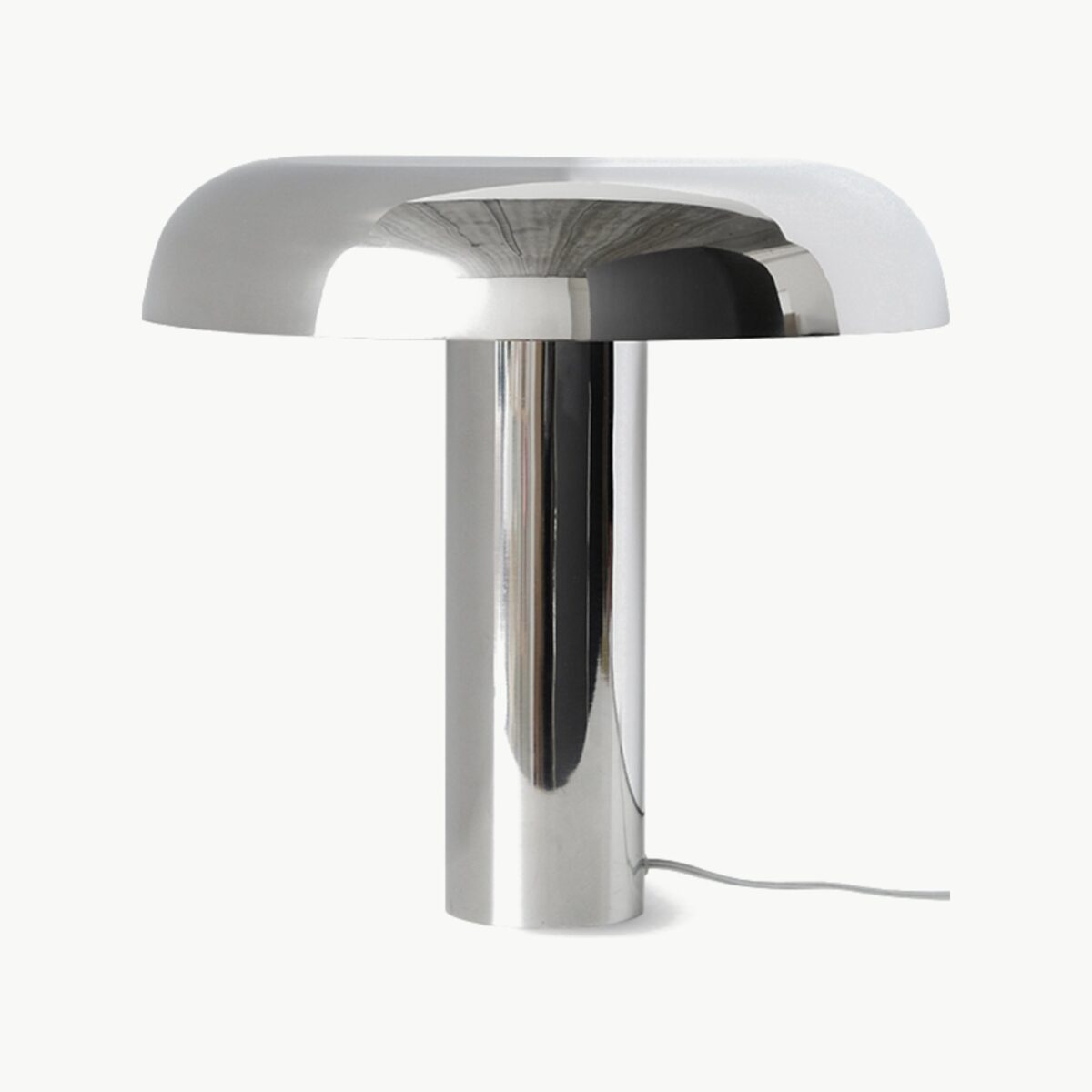 HKliving Mushroom bordlampe i krom