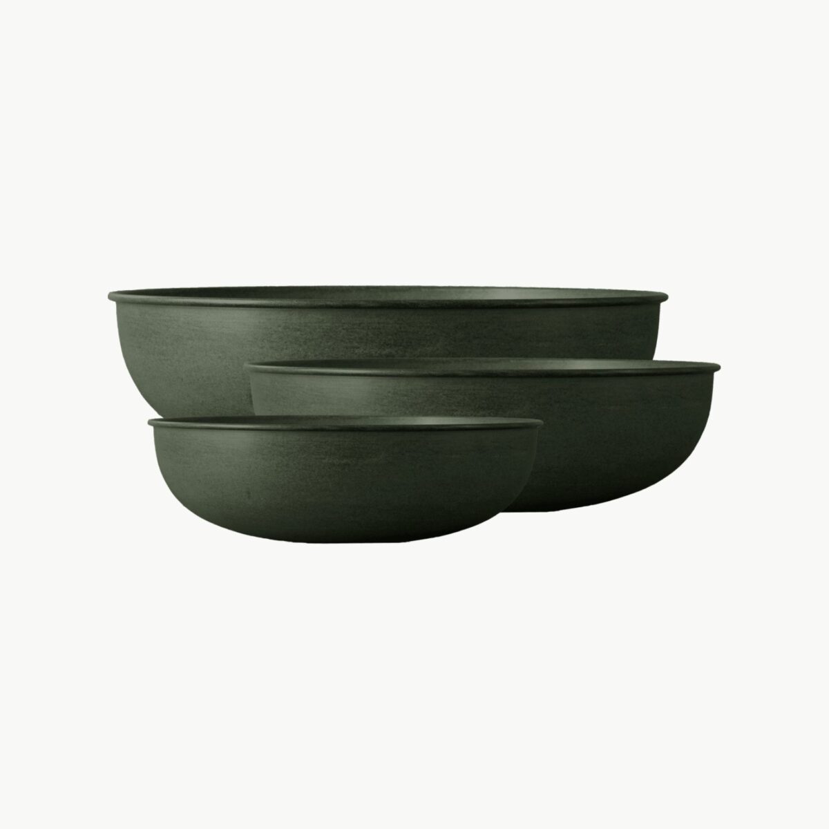DBKD Out Bowl, tre skåler i grønn metall