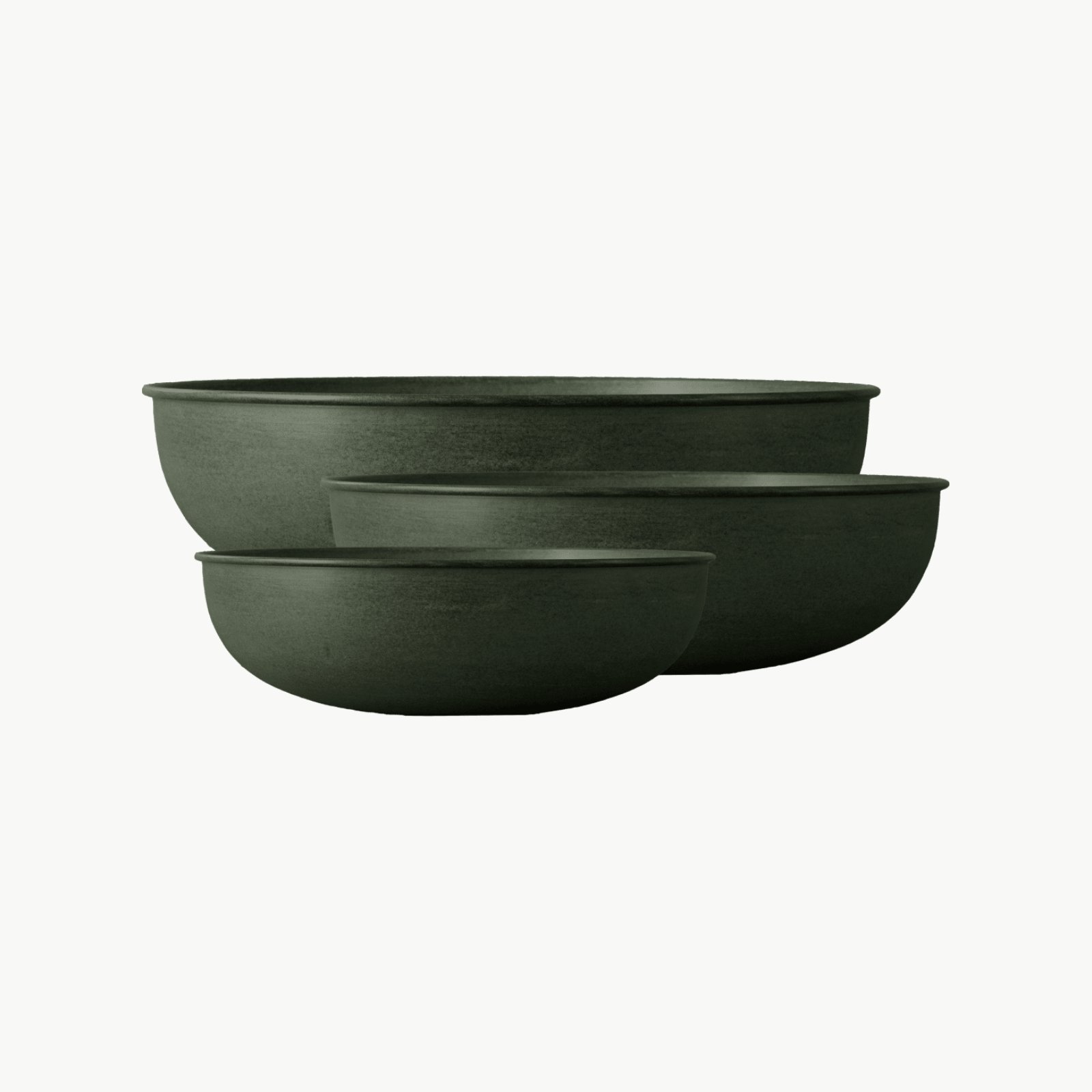 DBKD Out Bowl, tre skåler i grønn metall