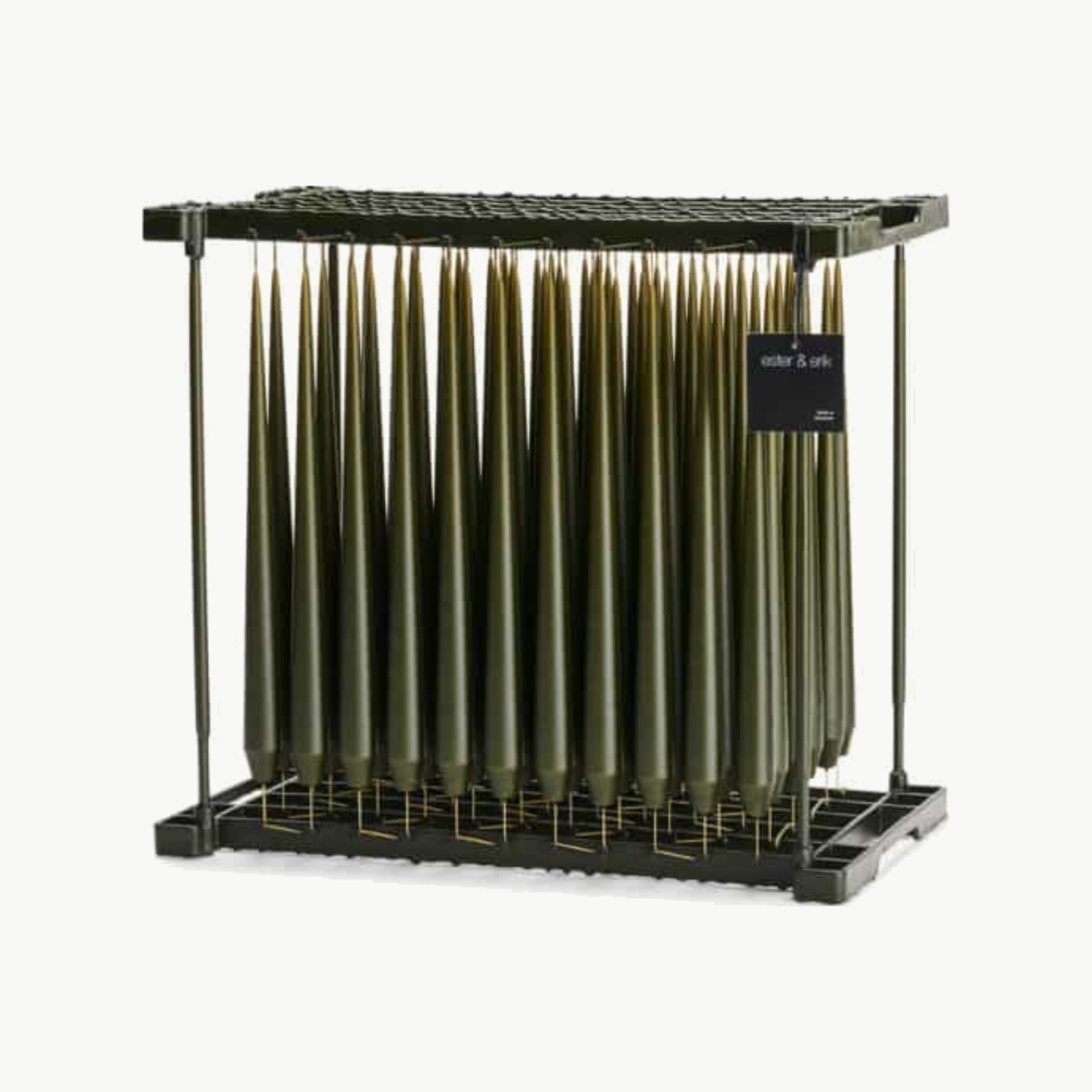 Stagelys 32 cm i Deep Forest matt fra Ester & Erik i stativ