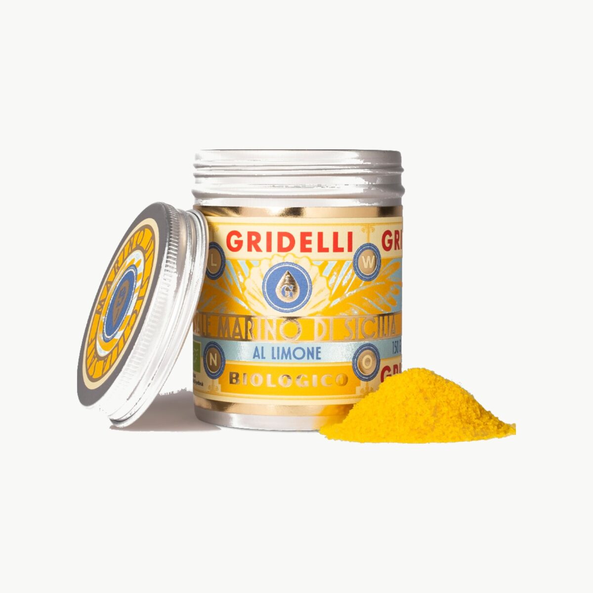 Gridelli Sale al Limone – økologisk havsalt med sitron i boks