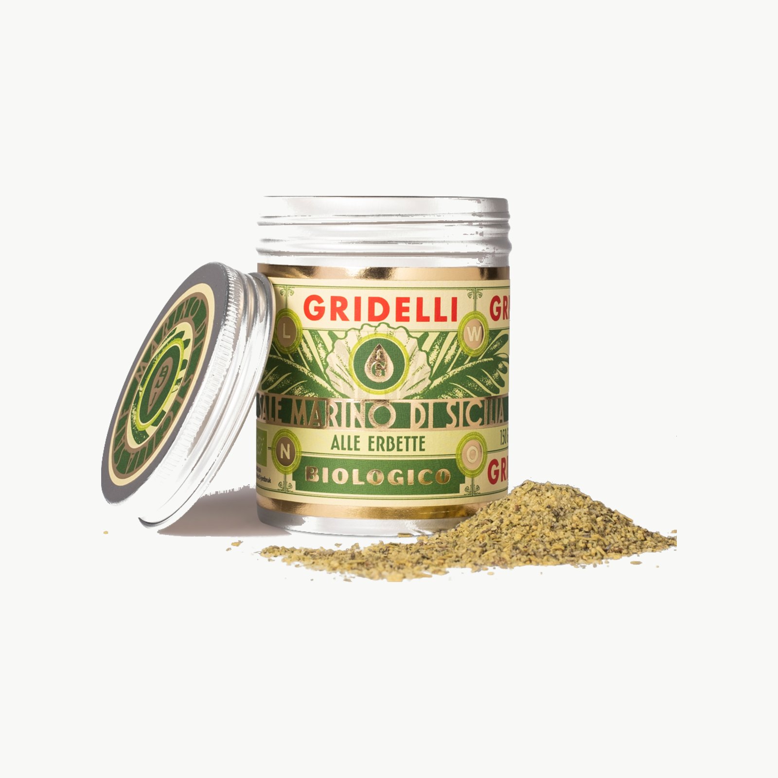 Gridelli Sale alle Erbette – økologisk havsalt med urter i boks
