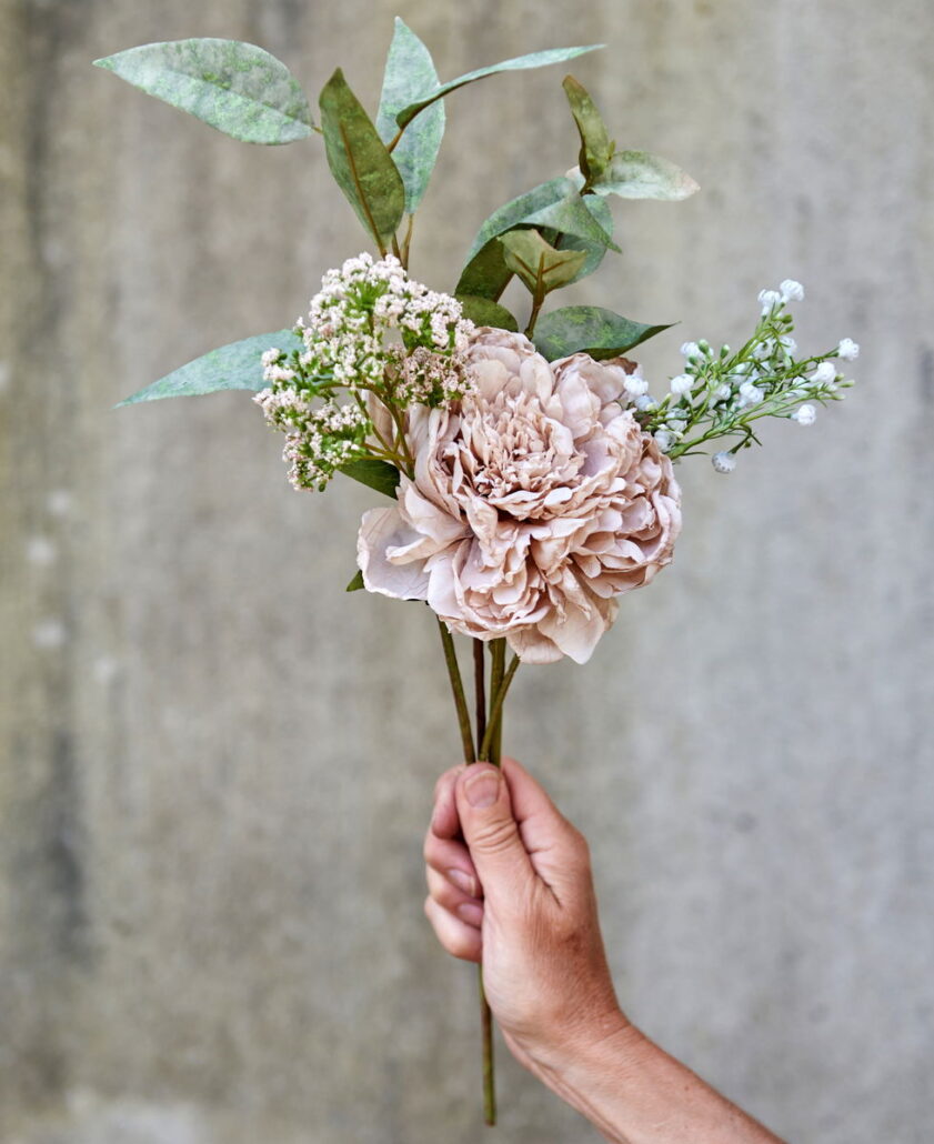 Speedtberg - Kunstig Poen lys rosa 30cm